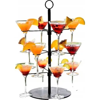 Stojan na víno Stojan na Skleničky na víno Šampaňské Expozitor Stromek