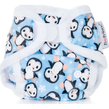 Plenkové kalhoty Bobánek 2. jakost Novorozenecké extra jemné svrchní kalhotky suchý zip - Tučňáci