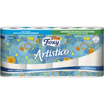 Toaletní papíry Voňavý toaletní papír Foxy 8 ks
