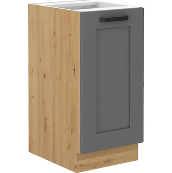 Kuchyňská skříňka Spodní dveřová skříňka LUNA DUSTGREY / DUB ARTISAN 40 D 1F BB