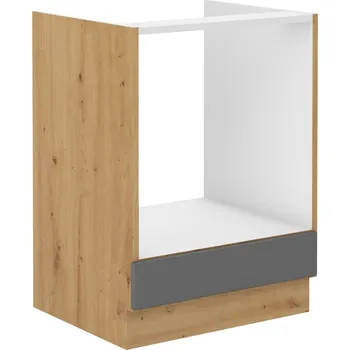 Kuchyňská skříňka Spodní skříňka na vestavnou troubu STILO DUSTGREY / DUB ARTISAN 60 D GAZ BB