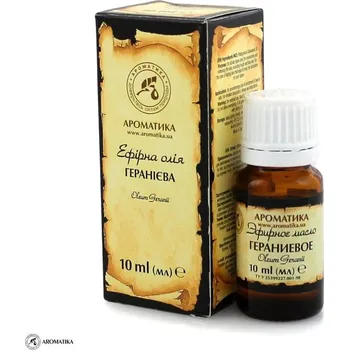 AROMATIKA Geraniový olej, 100% přírodní, Aromatika, 10 ml