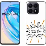 Gelový kryt mmCase na Honor X8a - vtipný text 11 bílé pozadí