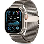 Řemínek TECH-PROTECT MILANO pro Apple Watch 42 / 44 / 45 / 46 / 49mm - nerezový - titanově béžový