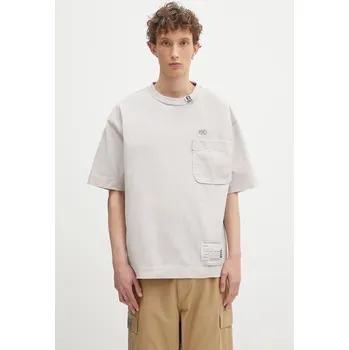 Bavlněné tričko Maison MIHARA YASUHIRO Amateur Sewn Tee pánské, růžová barva, A14TS601, M, 03X