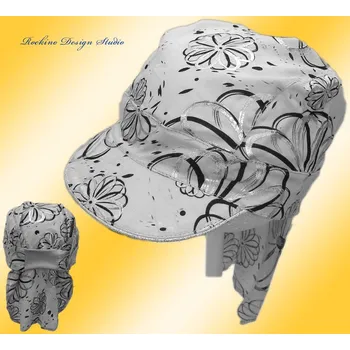 Kojenecká čepice ROCKINO Letní dívčí pirátka plátěná, šedá Varianta: 46cm