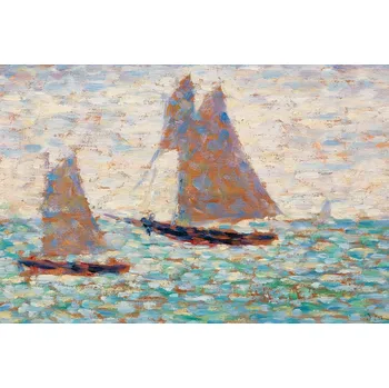 Plakát Plakát, Obraz - Two Sailboats, George Seurat