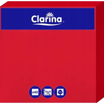 Papírový ubrousek Skládané papírové ubrousky Punta 38*38 cm, 40 ks, červené