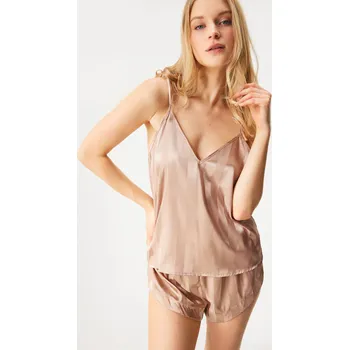 Dámské pyžamo Saténové pyžamo Satine Line krátké