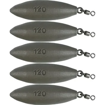 Suretti Olovo kaprové ZIP s očkem a obratlíkem 120g Barvené 5ks