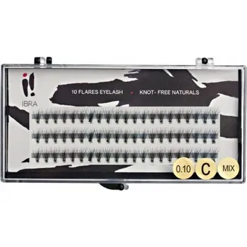 Péče o řasy a obočí Ibra IBRA_Chomáčky umělých řas 0,10 C-Mix