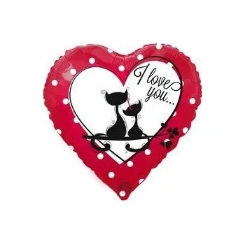 Balónek Fóliový balónek I Love You 18" (45 cm)