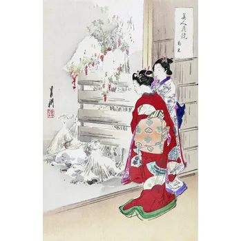 Plakát Plakát, Obraz - Snowy Garden, Ogata Gekko