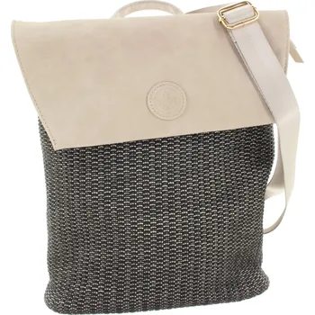 Kabelka RIEKER Dámský černo-béžový batoh H1386-92-613 Velikost