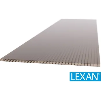 Průsvitná krytina Polykarbonátová deska LEXAN komorová 8 mm bronz 2UV Délka: 3000, Šířka: 2100