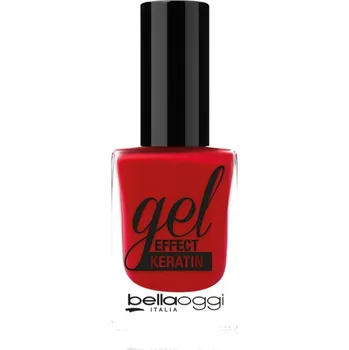 Přípravek na nehty bellaoggi Gel Effect Keratin Nail Polish lak na nehty odstín Cherry Passion 10 ml