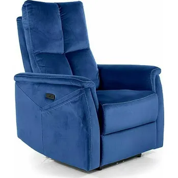 Křeslo Masážní křeslo NEPTUN M Velvet tmavě modré