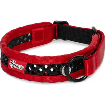 Obojek pro psa Tamer Polostahovací obojek SOFTY | červeno - černý Rozměr polostah: 3,3 cm, 37 - 47cm