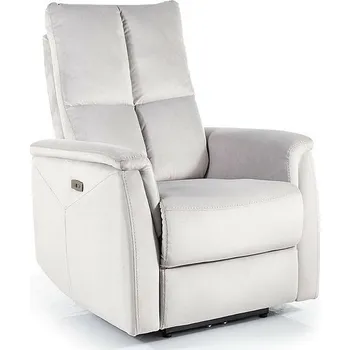 Křeslo Polohovací křeslo Neptun Velvet světle šedé