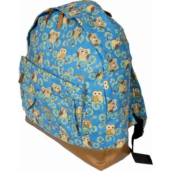 Městský batoh Nicole Brown Batoh JBCB 162 sv. modrý, sovy