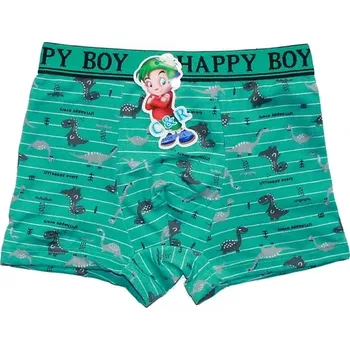 Chlapecké bambusové trenýrky motiv dinosauři pro malé kluky 8806 azurové 776/48