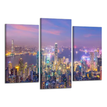 Obraz Obraz na plátně Hong Kong , třídílný 4164CX