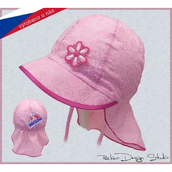 Kojenecká čepice ROCKINO Letní dívčí čepice s kšiltem, růžová Varianta: 46cm