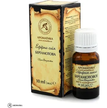 AROMATIKA Bergamotový olej, 100% přírodní, Aromatika, 10 ml
