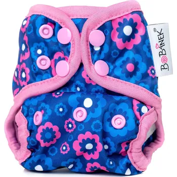 Plenkové kalhoty Bobánek 2. jakost Novorozenecké svrchní kalhotky patentky - Modré květiny