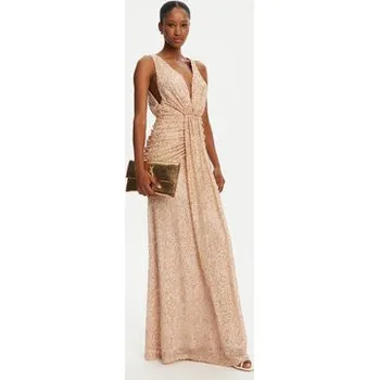 Dámské šaty Babylon Večerní šaty S00887 Zlatá Slim Fit 40