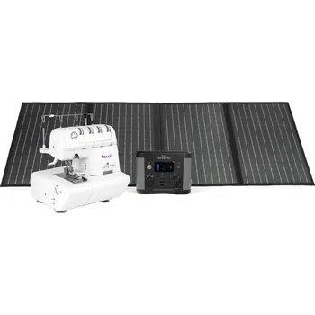 Univerzální solární nabíječka Texi Domácí šicí stroj s fotovoltaikou ALPHA JOYLOCK 2/4 SET