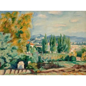 Plakát Plakát, Obraz - Saint-Tropez Autum Landscape, Henri Manguin