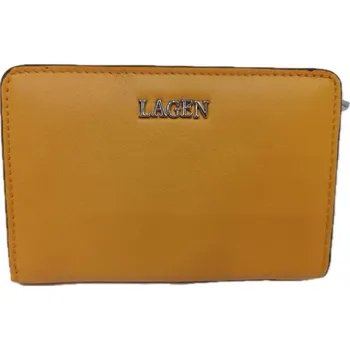Peněženka Dámská kožená peněženka Lagen 160822 - žlutá
