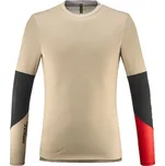 dres pánský mtb MAVIC MENS LS JERSEY DEEMAX ENDURO PRO WHITE PEPPER/SPICY ORANGE - M