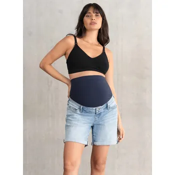 Seraphine Džínové těhotenské kraťasy Tokyo Boyfriend světle modré bavlněné Velikost: XS