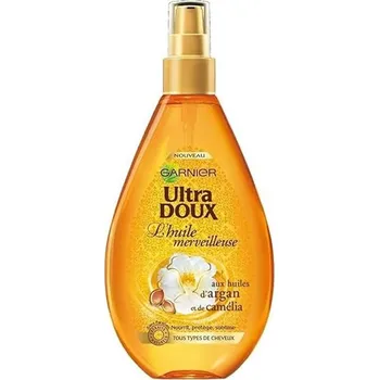 Vlasová regenerace Garnier Ultra Doux Wonderful Oil s arganovým a kaméliovým olejem pro všechny typy vlasů - 150 ml