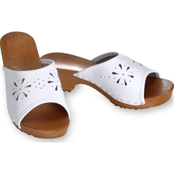 Dámská obuv Wooline Dřeváky dámské, děrovaný květ Velikost obuvi: 41 zdravotní obuv!