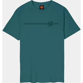Pánské tričko Santa Cruz Triko Santa Cruz, Tonal Opus Dot Stripe T-shirt cosmic teal 2025 Velikost: XL