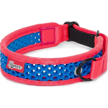 Obojek pro psa Tamer Polostahovací obojek SOFTY | růžovo - modrý Rozměr polostah: 3,8 cm, 42 - 52 cm