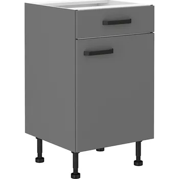 Kuchyňská skříňka Spodní dveřová skříňka s šuplíkem NESSA 50 D 1F 1S BB