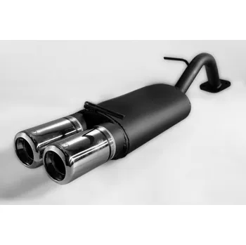 Zadní díl výfuku ULTER SPORT Sportovní výfuk TOYOTA Yaris I 1999-2005, 2x koncovka kulatá 80mm Vyberte motor: 1,0i 50kW HATCHBACK_1