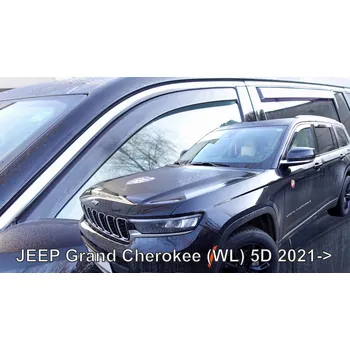 Plexi ofuk oken HEKO PL Protiprůvanové plexi ofuky Jeep Grand Cherokee 5D 21R (+zadní) long