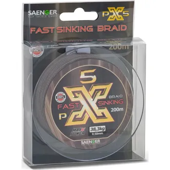 Saenger šňůra PX5 Fast Sinking Braid 0,20mm 13,8kg 200m Brown