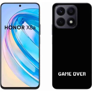 Pouzdro na mobilní telefon Gelový kryt mmCase na Honor X8a - game over černé pozadí