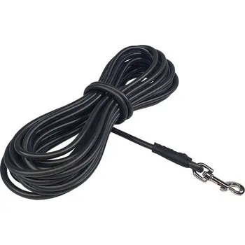 Vodítko pro psa BAFPET Vodítko stopovací POLYTRACE, kulaté - Černá