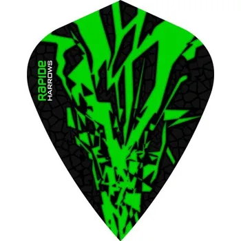 Příslušenství pro šipky Harrows letky Rapide X Kite, Barva letky Green