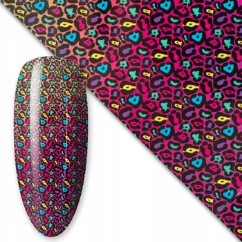 Dekorace na nehty s transferovou Fólie ANIMAL #9