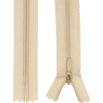 Zip Skrytý zip béžové barvy 18cm I-3W0-18-277