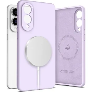 Tech-Protect Liquid Silicone MagSafe, Samsung Galaxy S25 Edge, fialový