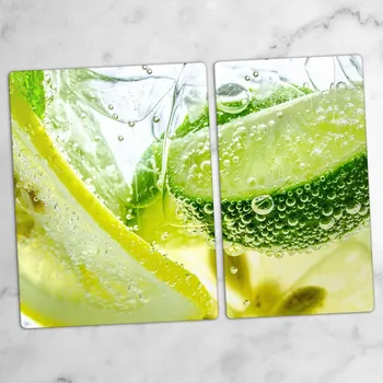 Obraz Dekorativní Skleněné Desky na Krájení Limetka Přibližně 40x52 cm a 30x52 cm